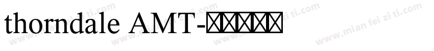 thorndale AMT字体转换